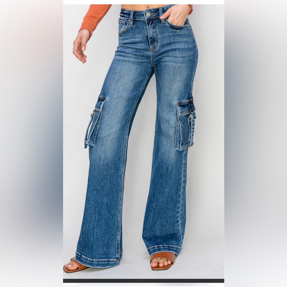 Classic Blue Wide Leg Women's Jeans from Risen LA perfect condition - never worn